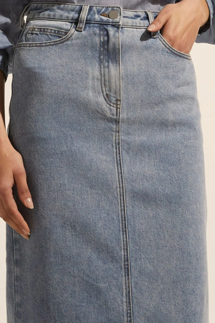 Accord Skirt-Washed Denim|zoe kratzmann Discount