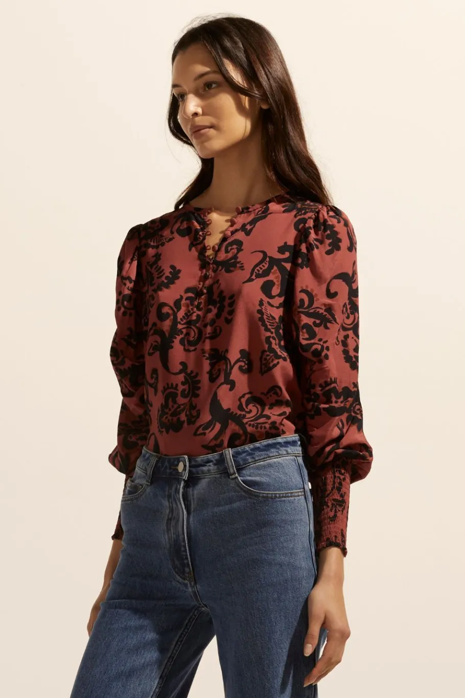 Beam Top-Clay Floral|zoe kratzmann Clearance