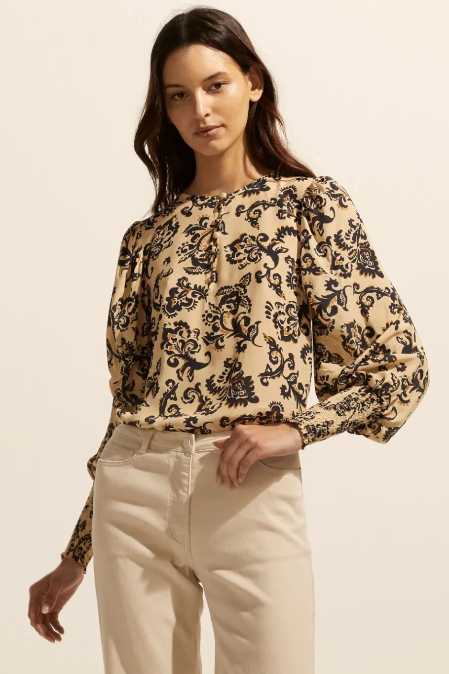 Beam Top-Ochre Floral|zoe kratzmann Discount