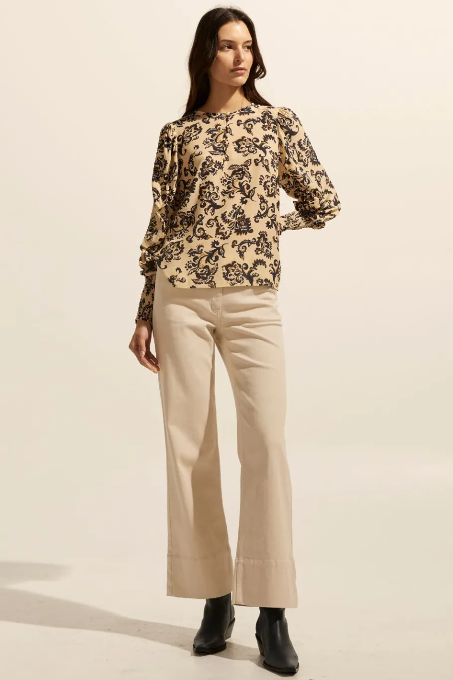 Beam Top-Ochre Floral|zoe kratzmann Discount
