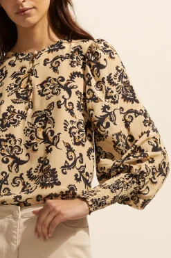 Beam Top-Ochre Floral|zoe kratzmann Discount