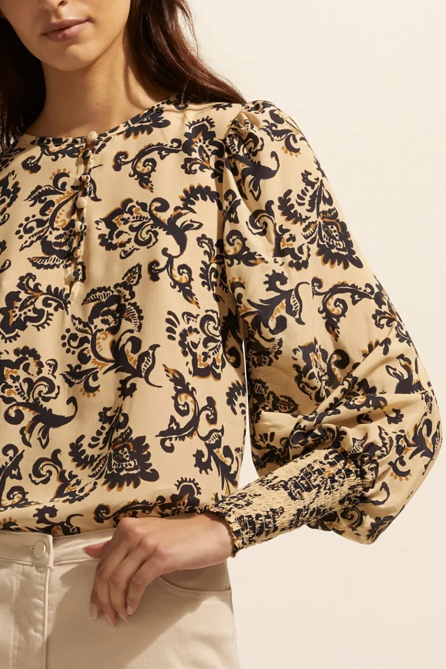 Beam Top-Ochre Floral|zoe kratzmann Discount