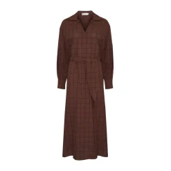 Beeline Dress-Chocolate Check|zoe kratzmann Online