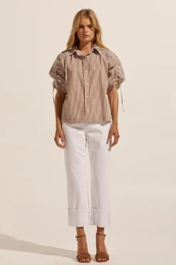Bond Top-Cafe Stripe|zoe kratzmann Hot