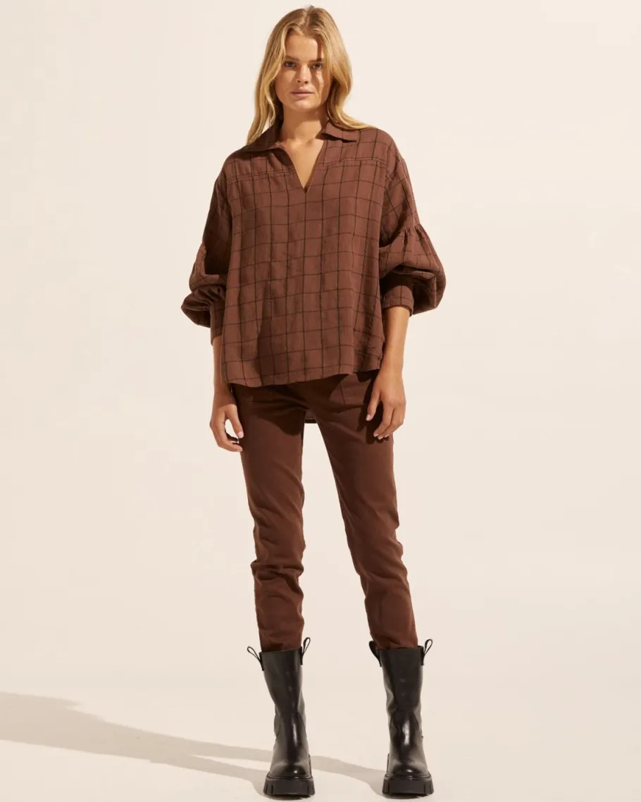 Bounty Top-Chocolate Check|zoe kratzmann Sale