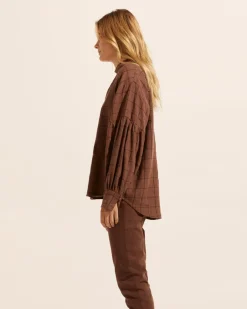 Bounty Top-Chocolate Check|zoe kratzmann Sale