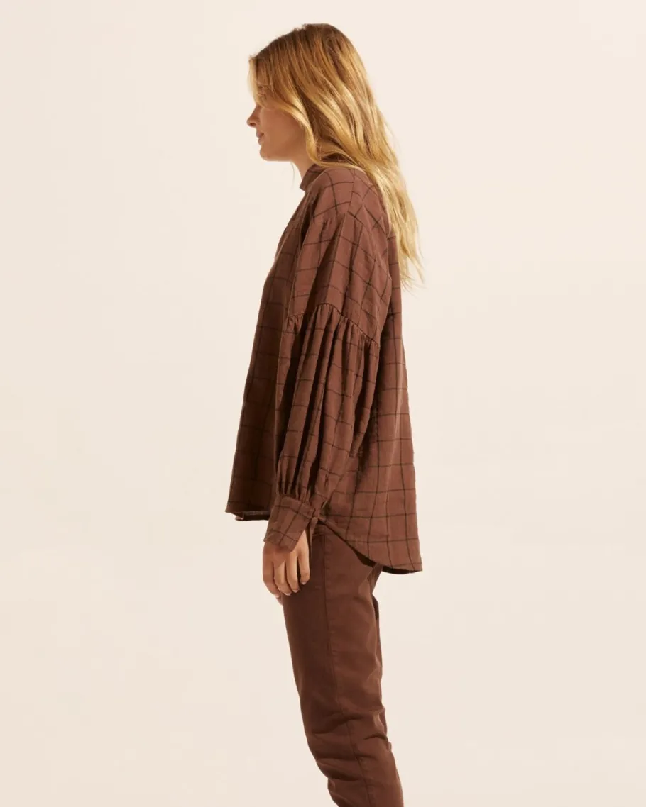 Bounty Top-Chocolate Check|zoe kratzmann Sale