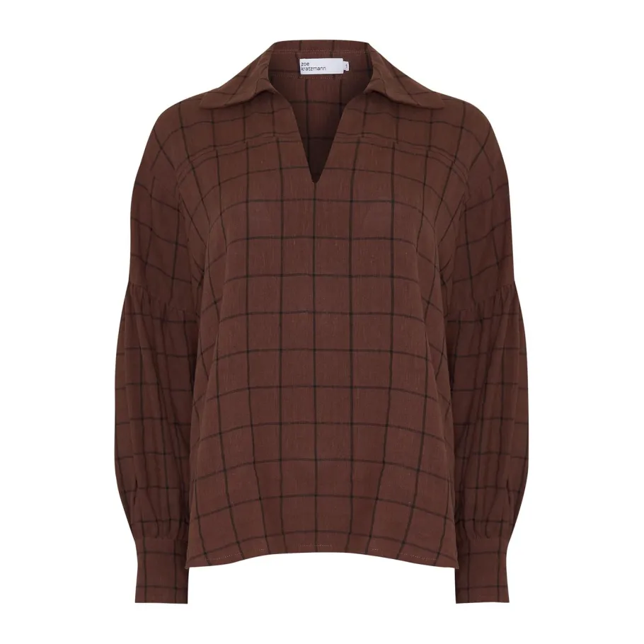 Bounty Top-Chocolate Check|zoe kratzmann Sale