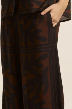 Breeze Pant-Choc Frond|zoe kratzmann