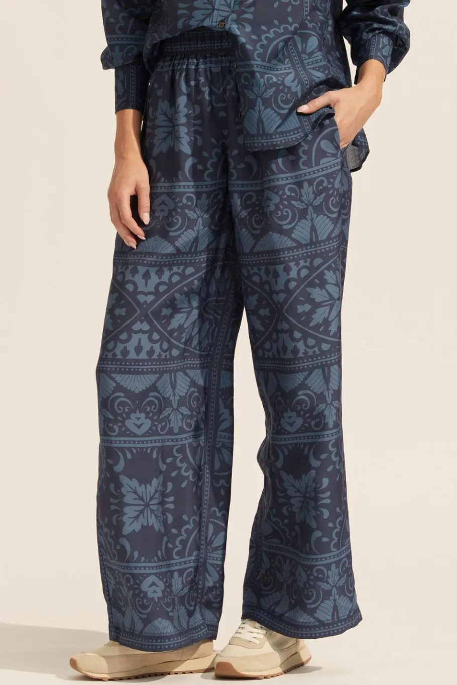 Breeze Pant-Indigo Mosaic|zoe kratzmann Best