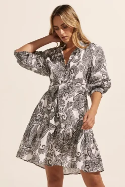 Cater Dress-Black Paisley|zoe kratzmann New