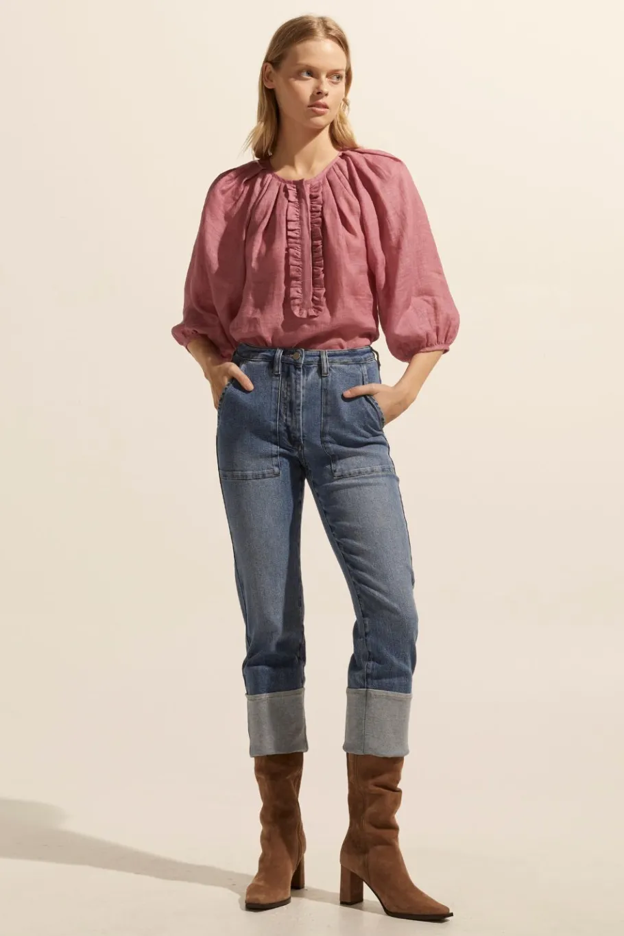 Citizen Jean-Mid Wash Denim|zoe kratzmann Best