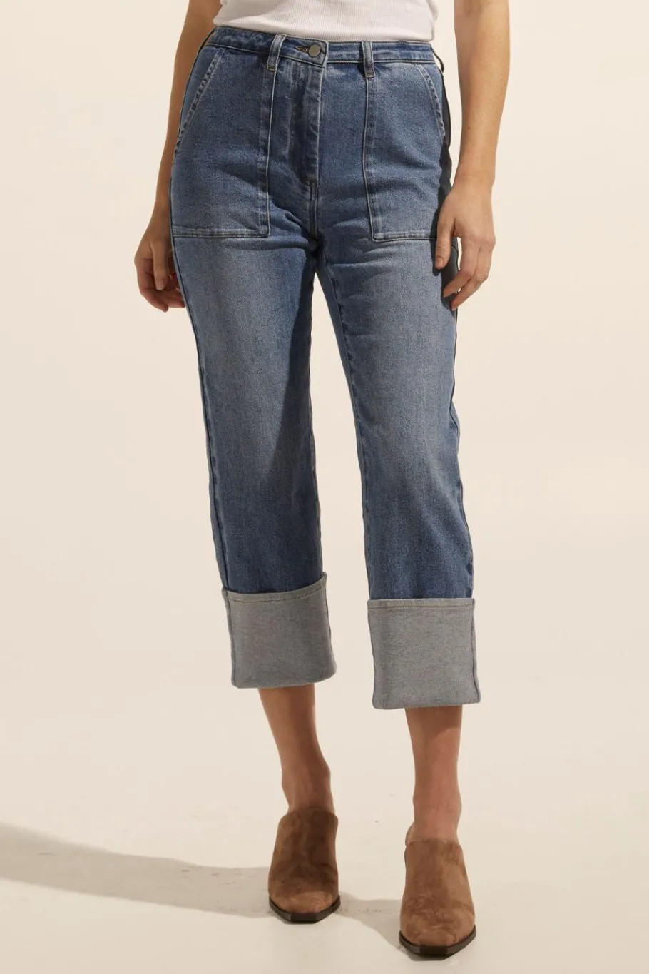Citizen Jean-Mid Wash Denim|zoe kratzmann Best