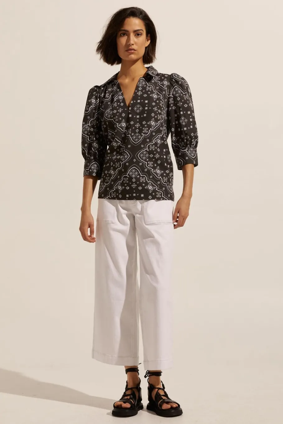 Clarity Top-Black Bandana|zoe kratzmann New