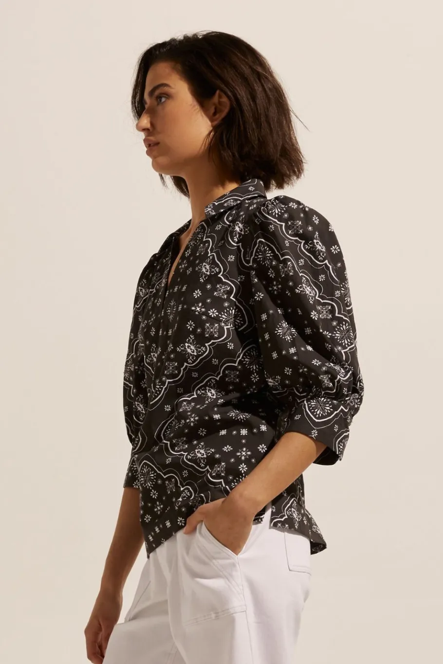Clarity Top-Black Bandana|zoe kratzmann New