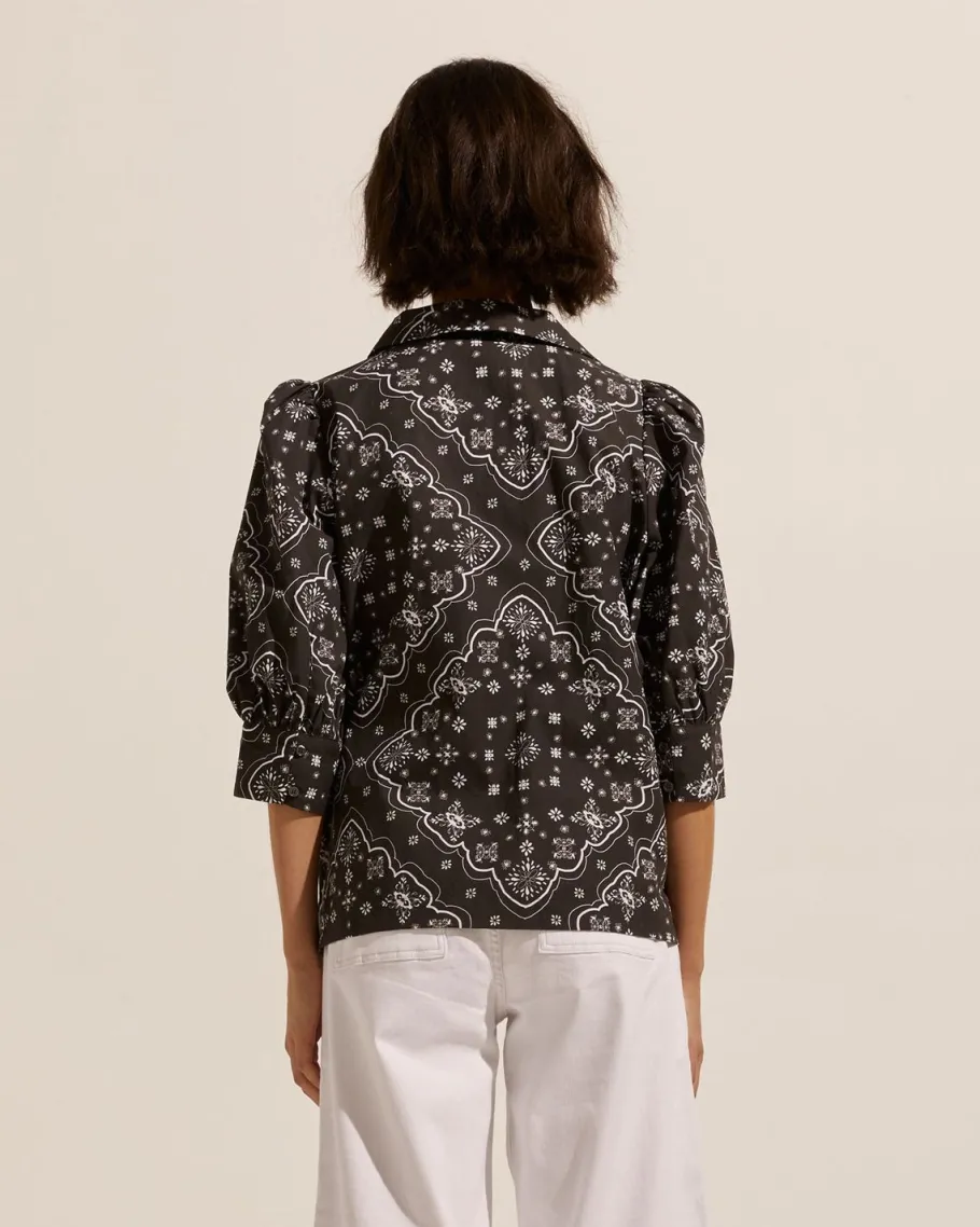 Clarity Top-Black Bandana|zoe kratzmann New