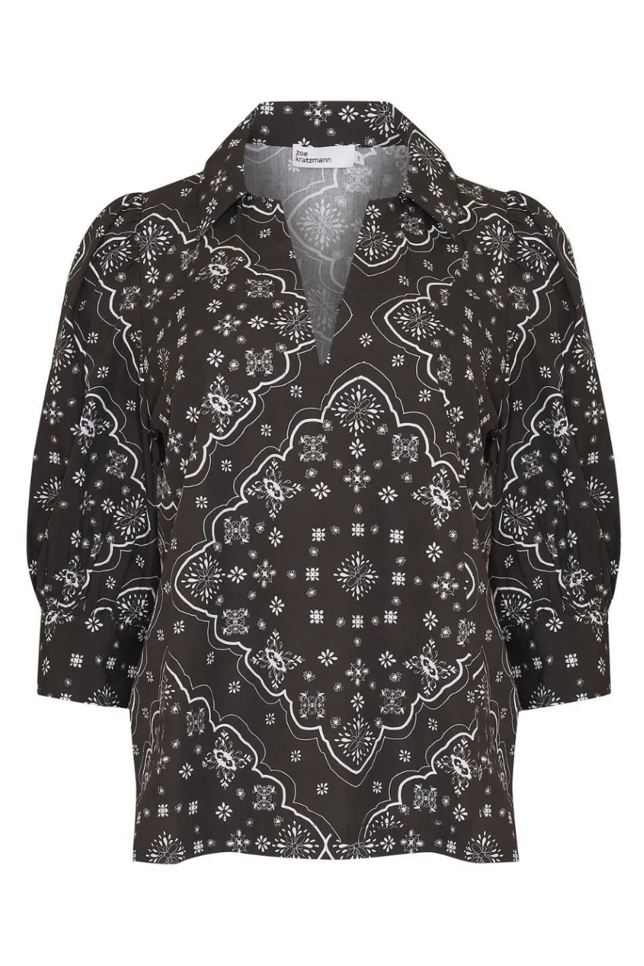 Clarity Top-Black Bandana|zoe kratzmann New