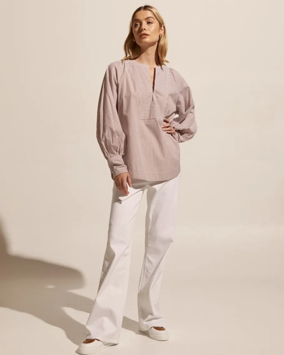 Collude Top-Toast Stripe|zoe kratzmann Clearance