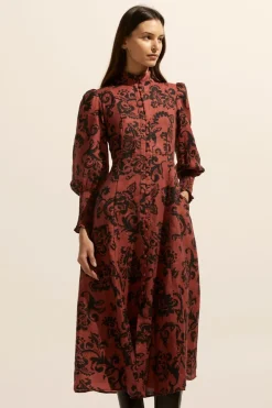Crave Dress-Clay Floral|zoe kratzmann Best