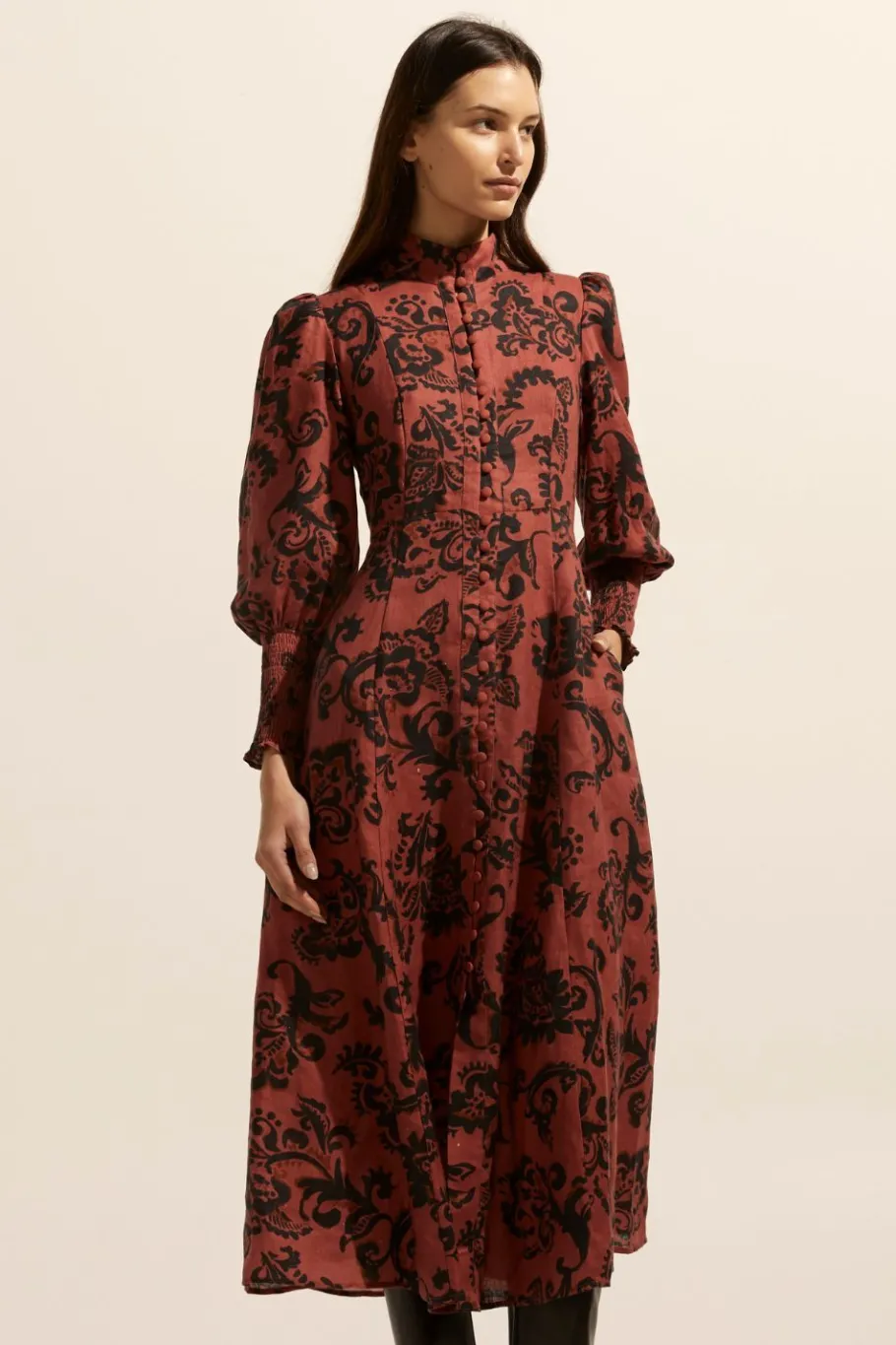 Crave Dress-Clay Floral|zoe kratzmann Best