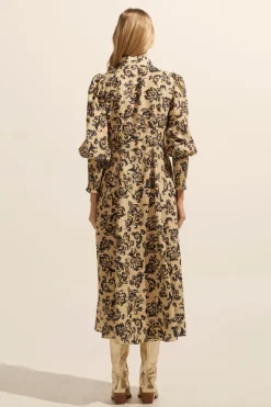 Crave Dress-Ochre Floral|zoe kratzmann Discount