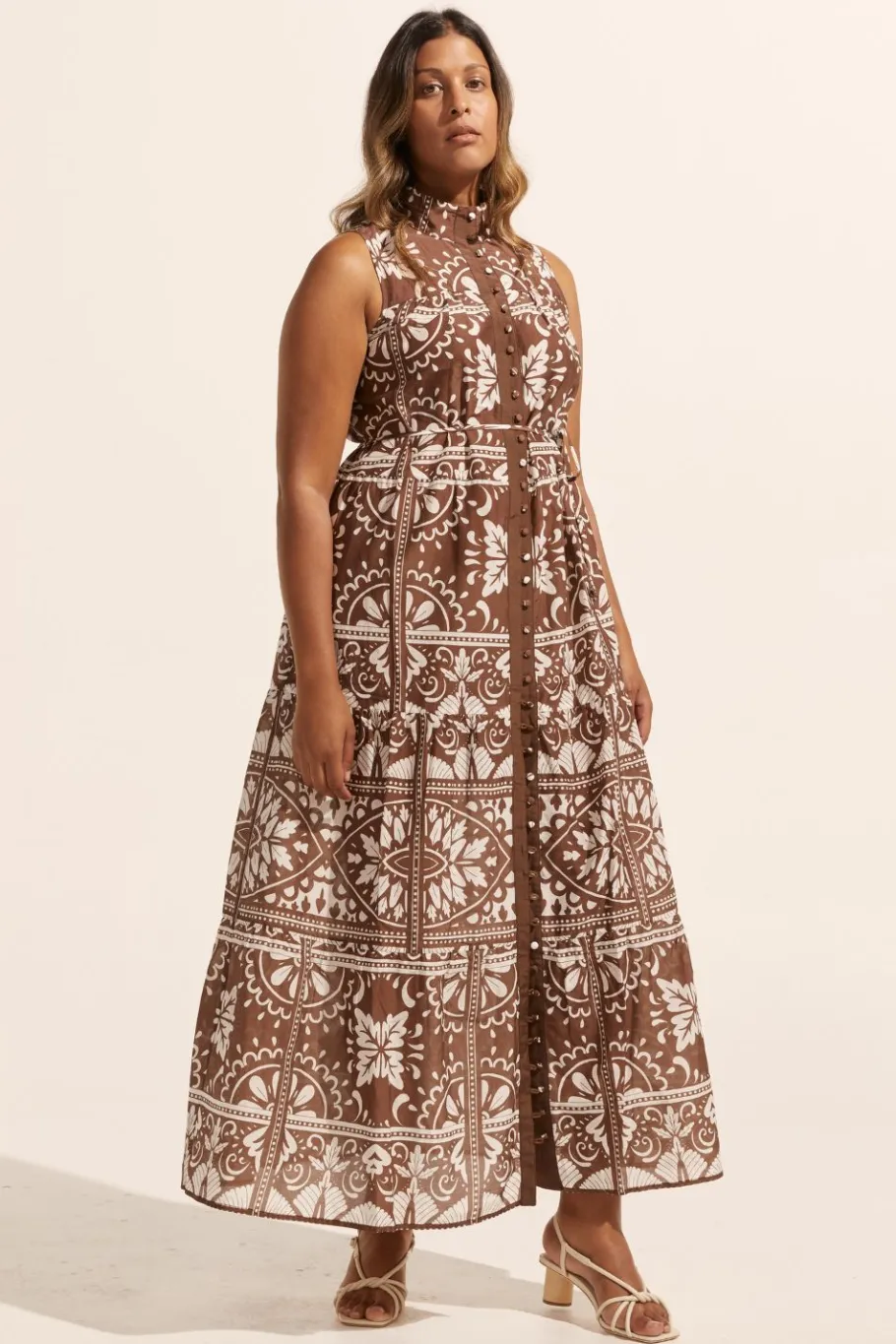 Crescent Dress-Choc Mosaic|zoe kratzmann Hot