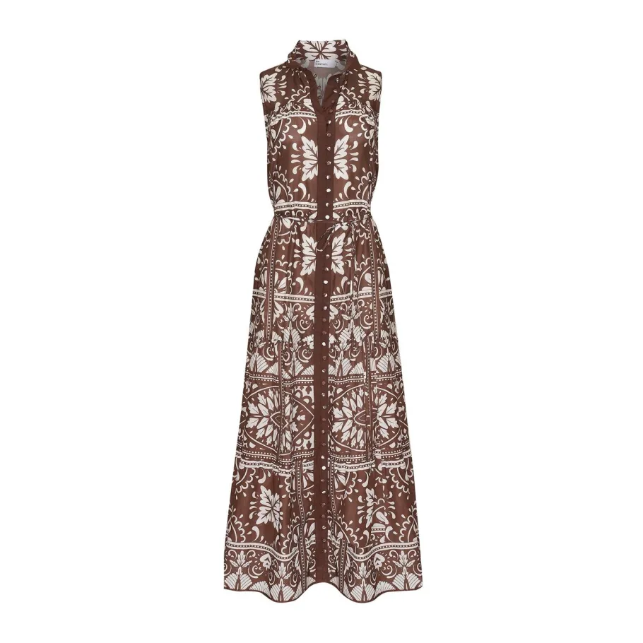 Crescent Dress-Choc Mosaic|zoe kratzmann Hot