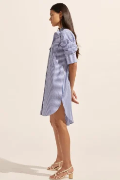 Driver Dress-Cobalt Stripe|zoe kratzmann New