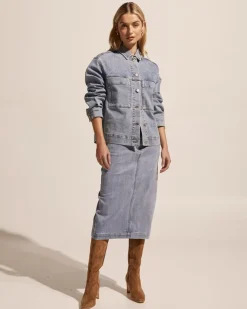 Element Skirt-Washed Denim|zoe kratzmann Hot