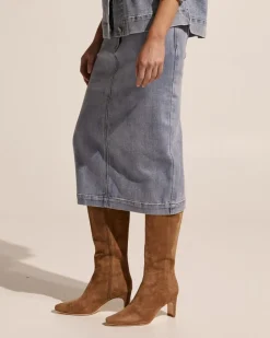 Element Skirt-Washed Denim|zoe kratzmann Hot