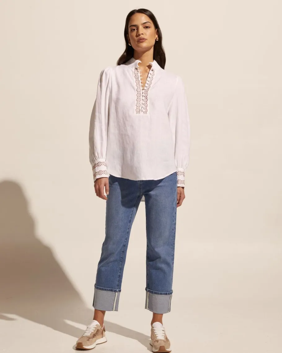 Emerge Top-Porcelain|zoe kratzmann Clearance