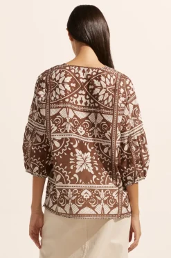 Entice Top-Choc Mosaic|zoe kratzmann