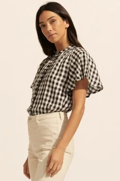 Essence Top-Black Check|zoe kratzmann