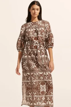 Explore Dress-Choc Mosaic|zoe kratzmann Clearance