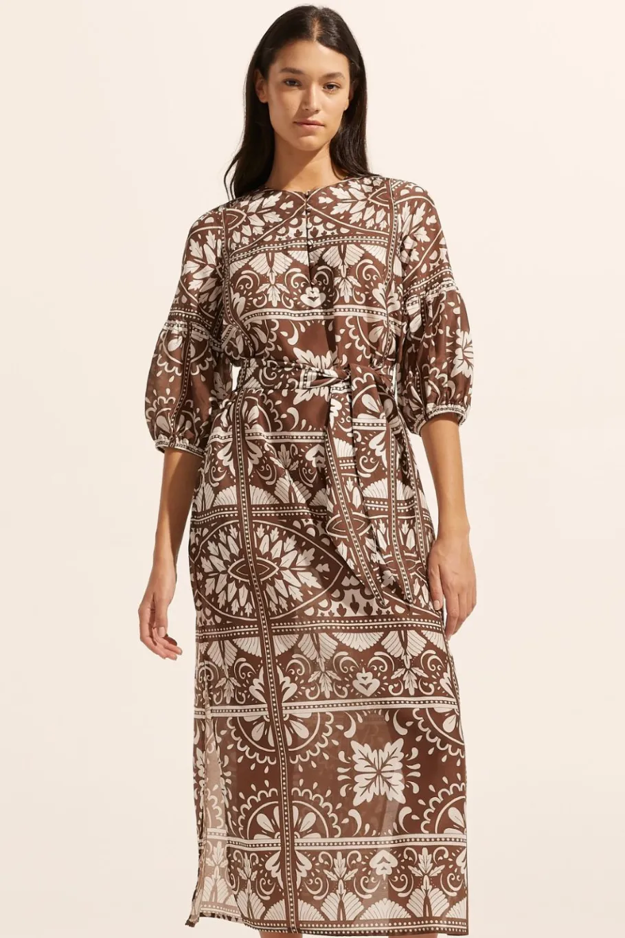 Explore Dress-Choc Mosaic|zoe kratzmann Clearance