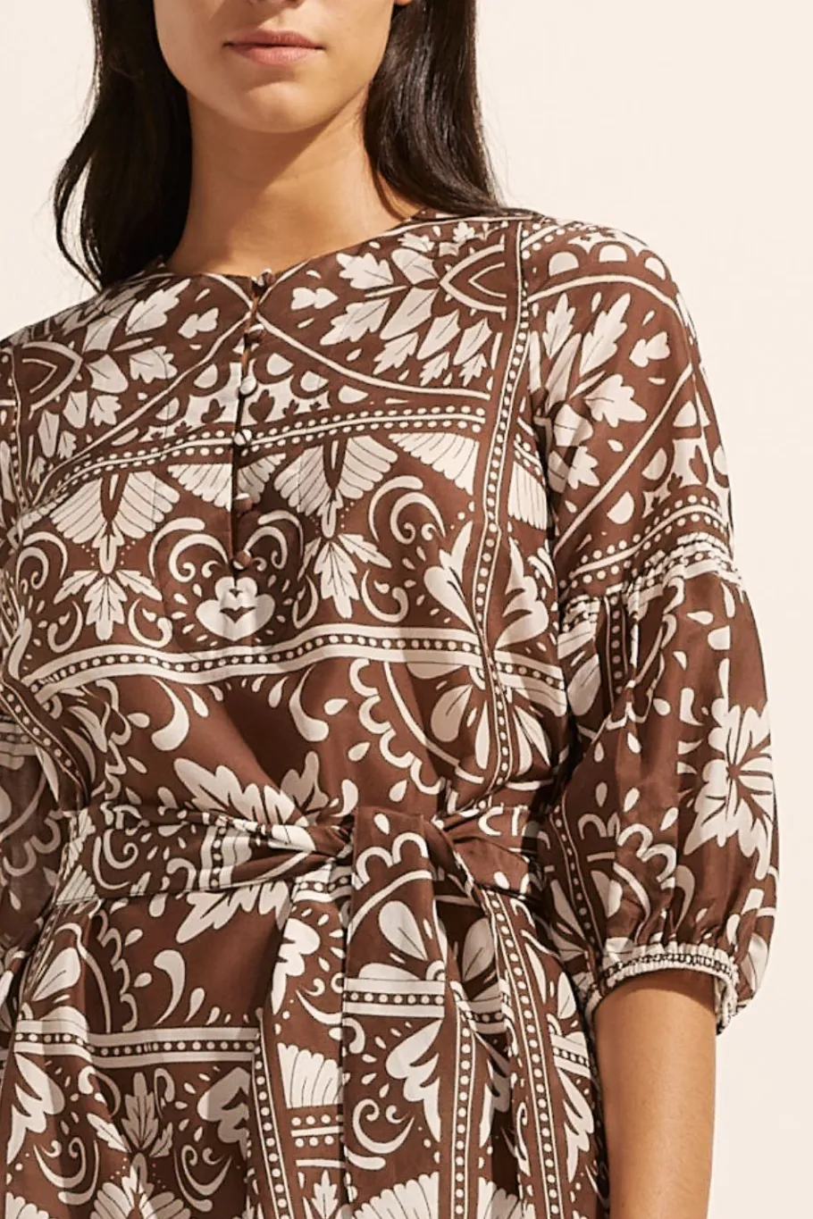 Explore Dress-Choc Mosaic|zoe kratzmann Clearance