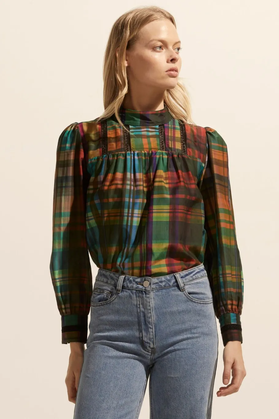 Faze Top-Kaleidoscope Check|zoe kratzmann