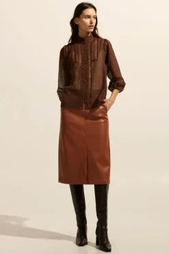 Focus Top-Chocolate|zoe kratzmann New