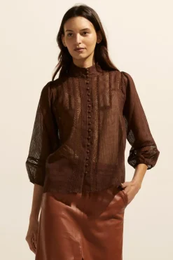 Focus Top-Chocolate|zoe kratzmann New