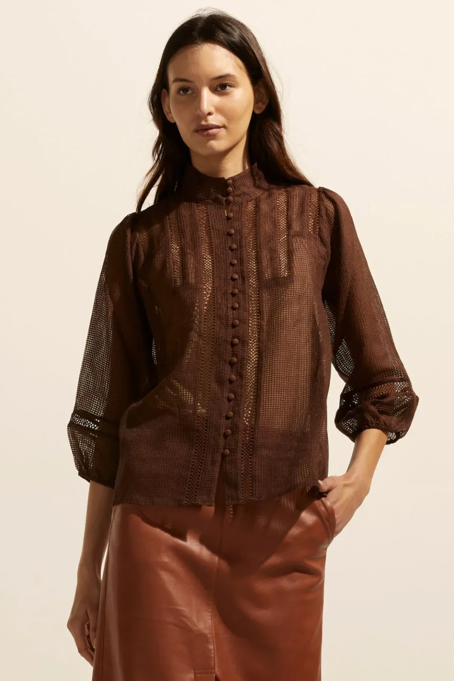 Focus Top-Chocolate|zoe kratzmann New