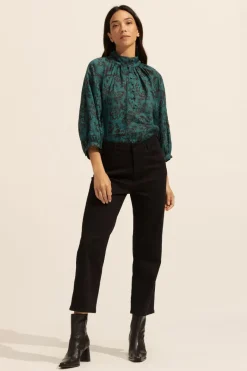Fuse Top-Green Floral|zoe kratzmann Discount