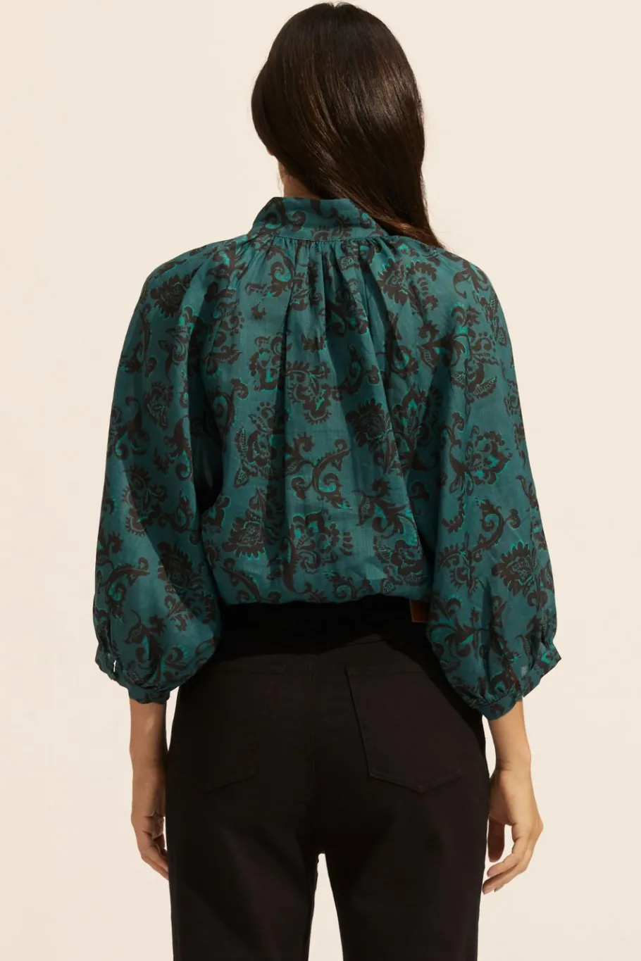 Fuse Top-Green Floral|zoe kratzmann Discount