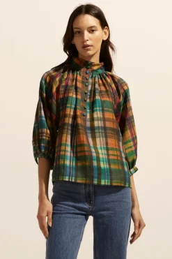 Fuse Top-Kaleidoscope Check|zoe kratzmann Clearance