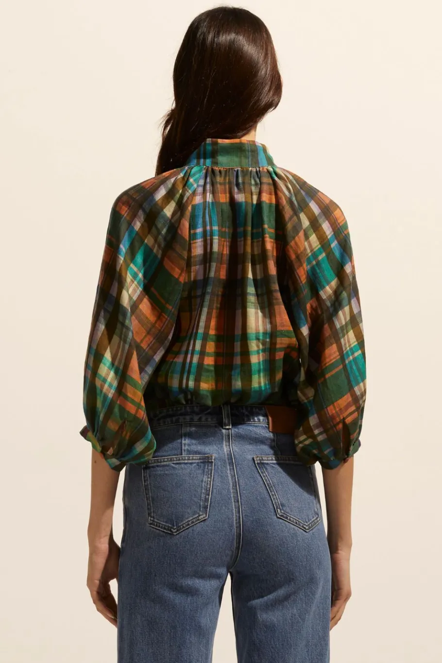 Fuse Top-Kaleidoscope Check|zoe kratzmann Clearance
