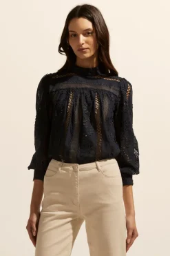 Glimpse Top-Indigo|zoe kratzmann New