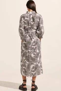 Halcyon Dress-Black Paisley|zoe kratzmann New