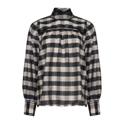 Horizen Top-Black/Ecru Check|zoe kratzmann