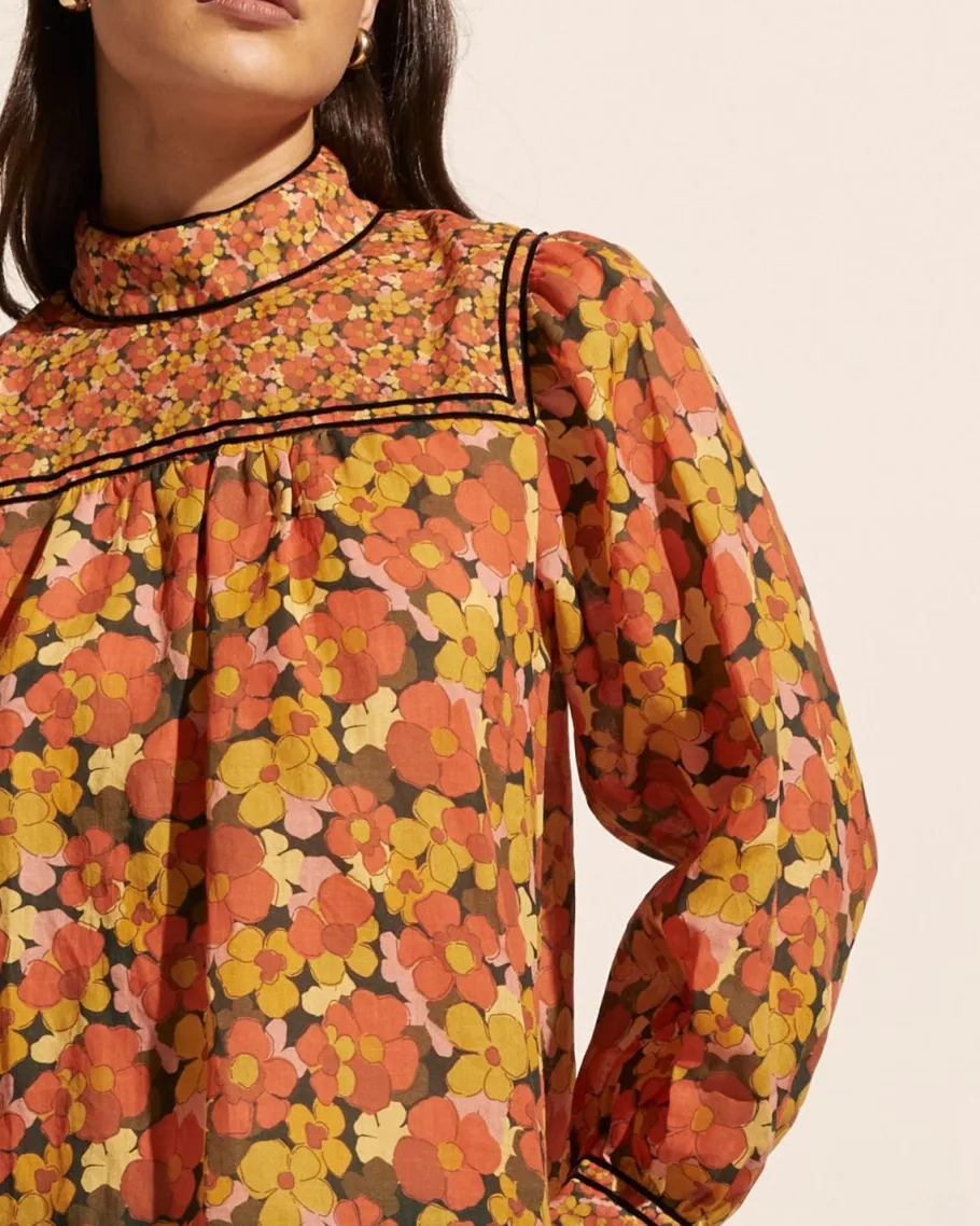 Horizen Top-Sunset Floral|zoe kratzmann Discount