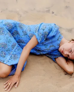 Impulse Dress-Azure Botanic|zoe kratzmann