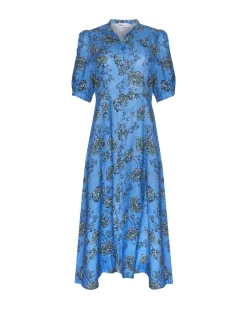 Impulse Dress-Azure Botanic|zoe kratzmann